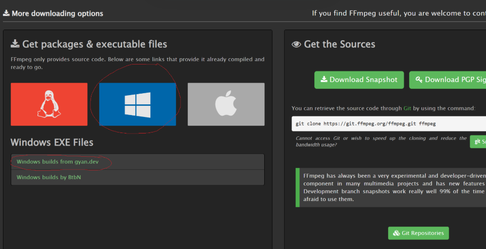 windows电脑FFmpeg安装教程